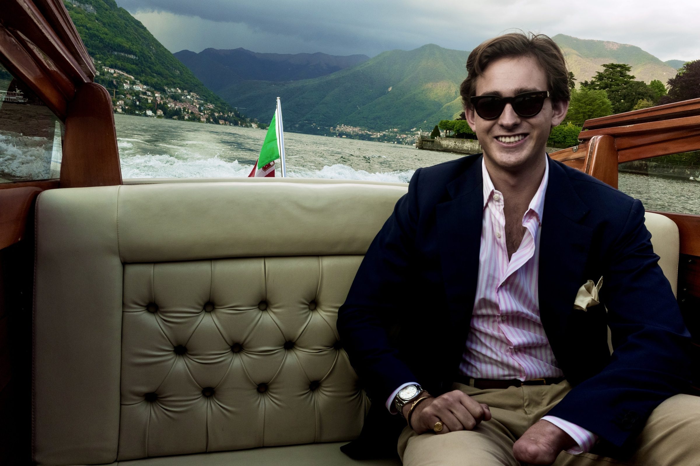 Hunter H Masfen on Lake Como